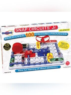 Elenco SC-100 Snap Circuits Jr. Electronics Kit - For Ages 8-108